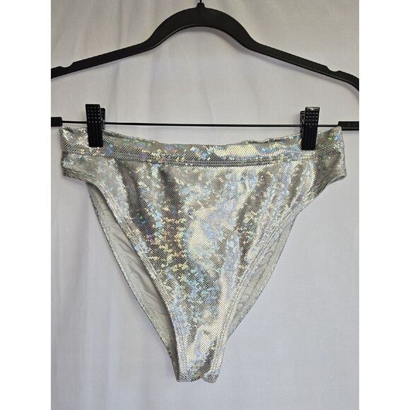 Dippin' Daisy's Other - Dippin' Daisy's Holographic Silver Bikini Bottoms